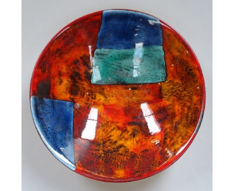 A Poole Pottery "Gemstone" dish, 23.5cm 