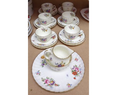 Royal Worcester Roanoke tea set for 6 people 