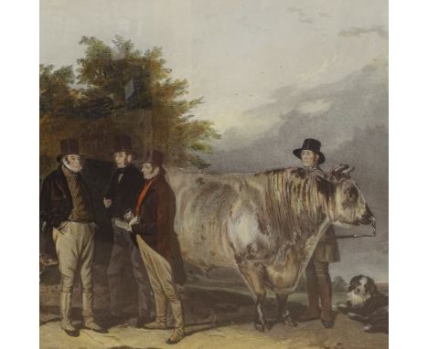 W H Simmons after Richard Ansdell, colour print, a scene at Wiseton, image 20" x 25", framed 