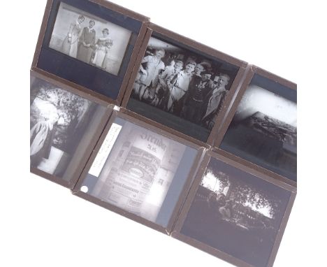 A set of early 20th century German magic lantern slides, mostly scenes of Nuremberg and Rothenburg 