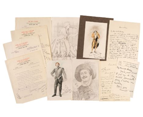 * Terry (Fred, 1863-1933). English actor and theatre manager. A group of 54 typescript Letters Signed, 'Fred Terry', mostly o