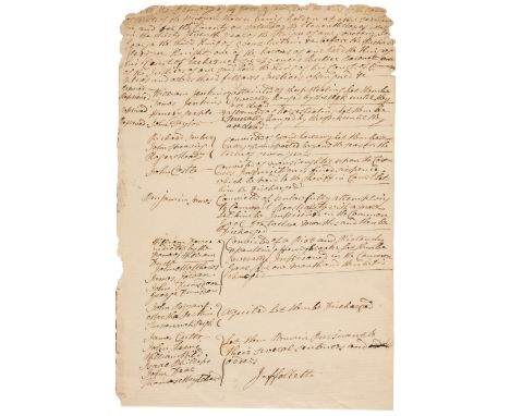 * Wiltshire Convicts &amp; Transportation. A manuscript document concerning the convictions of various prisoners held at the 