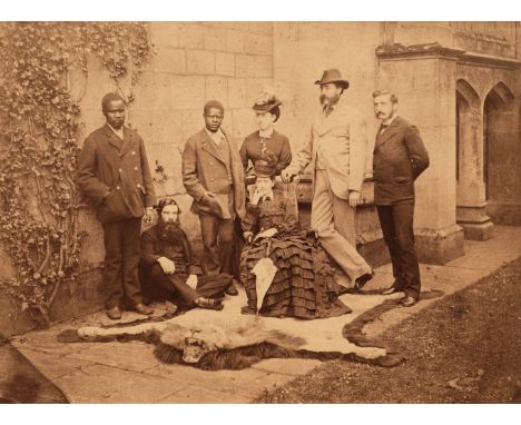 * [David Livingstone, 1813-1873]. Group portrait of James Chuma, Abudullah Susi, Agnes Livingstone, William Webb, Oswald Livi