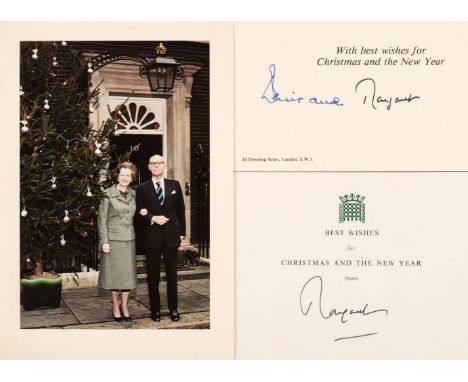 * Thatcher (Margaret, 1925-2013), British Prime Minister 1979-90. A group of 11 signed official Christmas greetings cards, c.