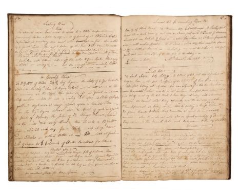 Manuscript Receipts Book. A manuscript book containing cookery and medical receipts, etc., late 18th &amp; early 19th century