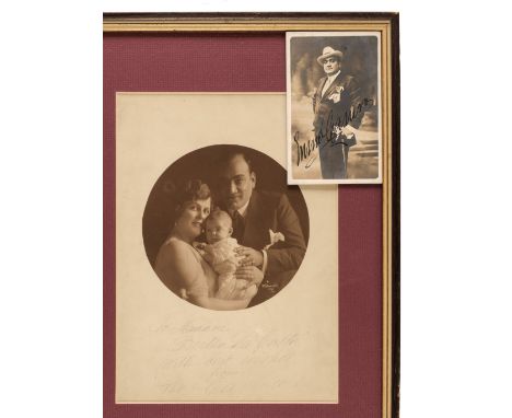 * Caruso (Enrico, 1873-1921), opera singer. Autograph Postcard Signed, 'Enrico Caruso', c. 1920, vintage real photo postcard 