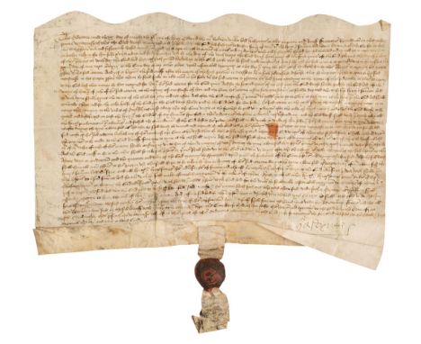 * Hastings (William, c. 1431-1483), 1st Baron Hastings, English nobleman, Lord Chamberlain 1461-1483. Document Signed, ‘Hasty