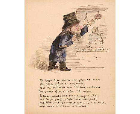 * Scrap Album. A scrap album, containing manuscript prose and original illustrations, probably by a member of the Strachey fa