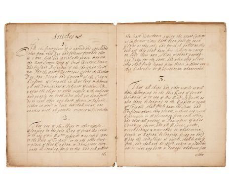 * Charles II: Treaty with Tripoli. Articles of Peace and Commerce between ... Charles II. ... and ... Halil Bashaw, Ibraim De