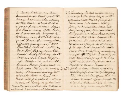 * China Diary. A manuscript diary written by Edgar Hamilton, concerning his life as a tea taster in Shanghai, 1866-1877, appr