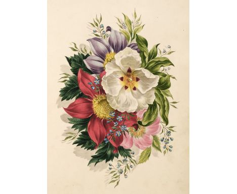 * Scrap Album. An Early Victorian Scrap Album, manuscript calligraphic title page 'Anthology or Miscellaneous Selections in P