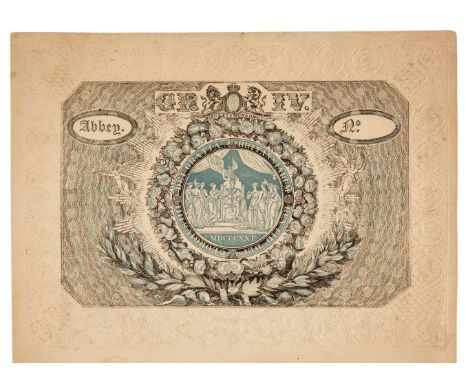 * George IV Coronation Tickets. A pair of printed tickets for admission to Westminster Abbey and Westminster Hall, on the Occ