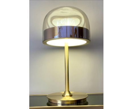 TABLE LAMP, 47cm H, 1950's Italian style dome design. 