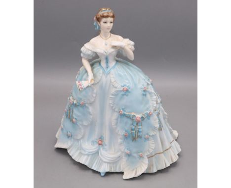 Royal Worcester for Compton Woodhouse female figure 'The First Quadrille', limited edition, H22.5cm 