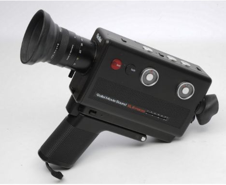 A ROLLIE MOVIE SOUND XL 8 MACRO CAMERA with a Schneider Kreuznach Macro Variogon 1.4/7-56 lens with original case and manual 