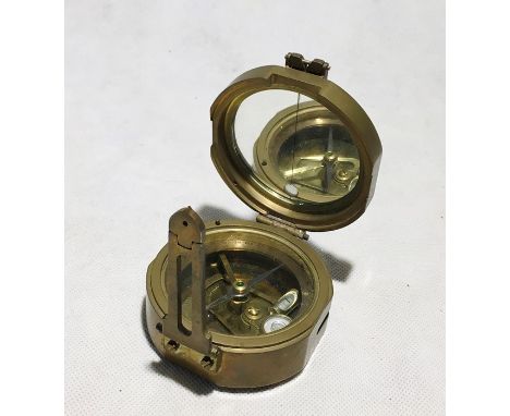 A Stanley (London) natural sine brass compass