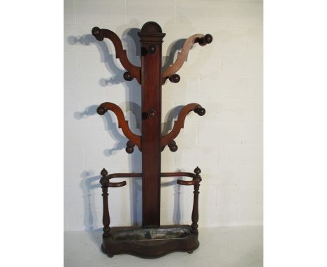 A Victorian mahogany hall stand 