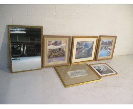 Two framed limited edition prints signed John Hammond 1/10 and 2/10 along with a limited edition print signed Andrew Coates 1