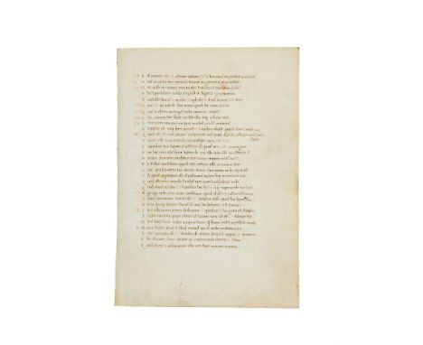 Ɵ Terence, Heauton Timorumenos, in the humanist script of Giuliano di Antonio of Prato, in Latin verse, fine manuscript on pa