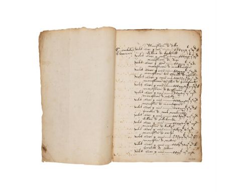 'Monasteriarum totius Anglie', a list of English monasteries and their annual incomes, arranged by counties, in Latin, manusc