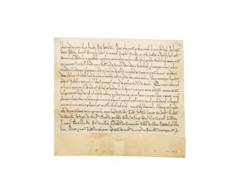 Royal charter of King John, for Philip, son of Wastellion, and confirming the gift of an estate named "Dunwallesland" in Wale