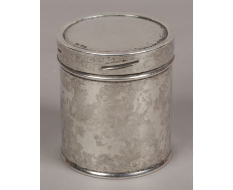 A Mappin &amp; Webb silver tea caddy assayed Sheffield 1931, 114.7 grams.