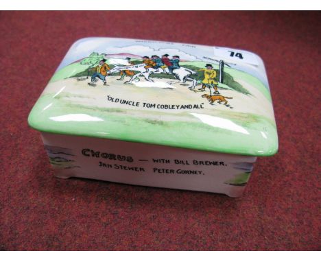 Crown Devon Fielding Trinket Box, with musical facility featuring Widdicombe fair.  