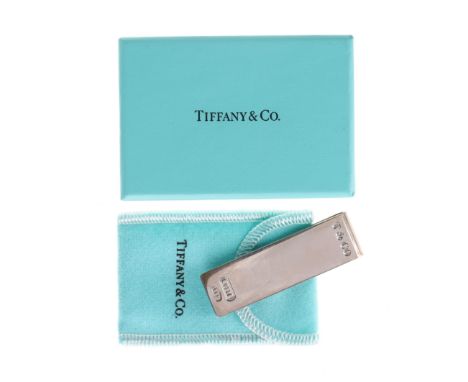 Tiffany &amp; Co. Sterling Silver Gents Money Clip, In Original Box. In good condition with only light tarnishing, includes T