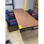 Folding Table, adjustable leg and height and (4) Chairs, 8" X 3" (Required Loading Fee: $50.00) NO