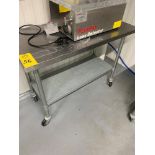 Stainless Steel Table, 4' X 30" X 36" (Required Loading Fee: $15.00) NO HAND CARRY (Price Is For