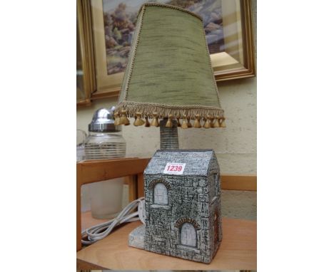 A Troika pottery novelty table lamp,&nbsp;by Alison Brigden, height excluding fitting 22cm.&nbsp; 