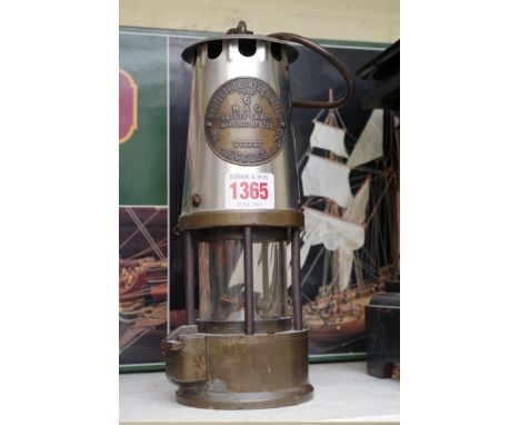 A miner's lamp.&nbsp; 