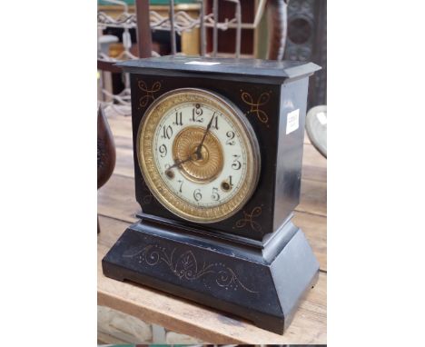 An Ansonia mantel clock,&nbsp;26.5cm high. 