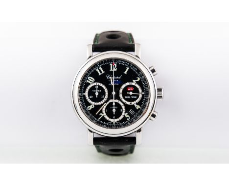 Chopard - A gentleman's 1000 Mille Miglia Automatic Geneve Chronograph 1988-1998 stainless steel wrist watch having a circula