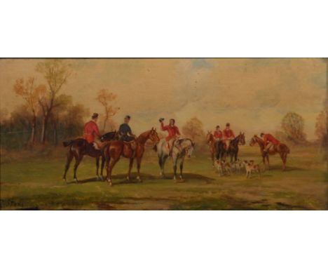 Rudolf Stone
Hunting landscapes, set of four:
The Meet; The Chase; Full Cry and The Kill
Each signed, oil on panel, labelled 