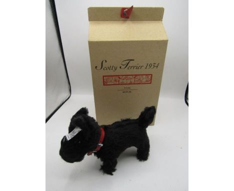 Steiff scotty terrier dog in original box