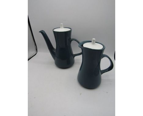 Poole pottery teapot and jug