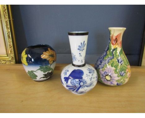 3 ceramic vases