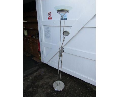 Chrome floor lamp