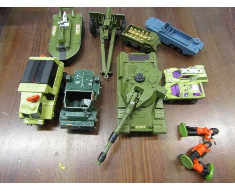 A collection of die cast army toys- Dinky Corgi and Matchbox