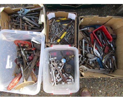 5 boxes of mixed tools 