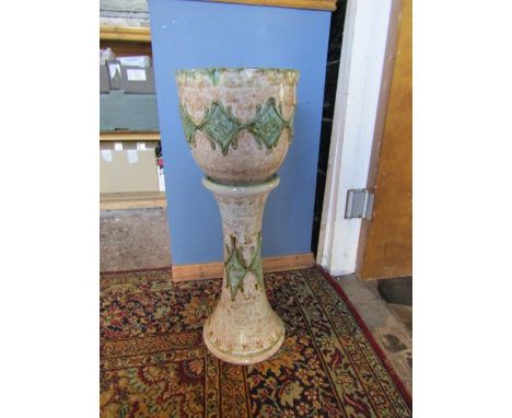 Ceramic Jardiniere with stand H67cm approx