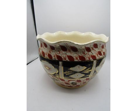 Crown Derby ware planter 8" tall 10" diameter