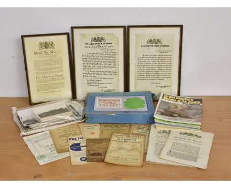 RAILWAYANA - A large collection of railway ephemera to include black and white photographic reprints of GWR railtours between