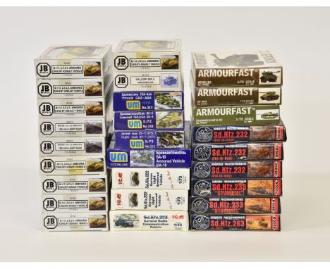 Model Kits - A collection of various boxed military related model kits, 1:72 &amp; 1:76 scale, comprising of JB - 8 x JB1002,