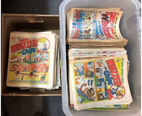 Whizzer and Chips comics - Bronze Age - A very large collection 1971 -1980's. 450+ comics, some creases, off white paper, sli