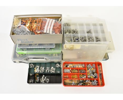 A large collection of assorted miniature military model figures, from various maker's / kits, to included painted and unpaint