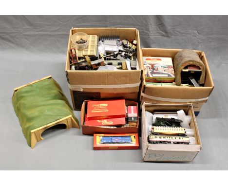 Model Railway - Hornby / Tri-ang 00 gauge Railway collection to include Hornby R.452 L.M.S Tank Locomotive, rolling stock, sc