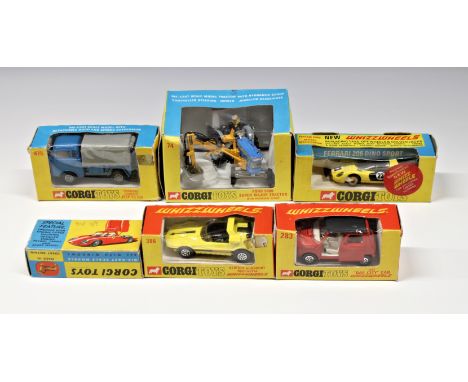 A collection of various boxed Corgi Toys die-cast vehicles comprising a Corgi Toys 314 Ferrari 'Berlinetta' 250 Le Mans, red 