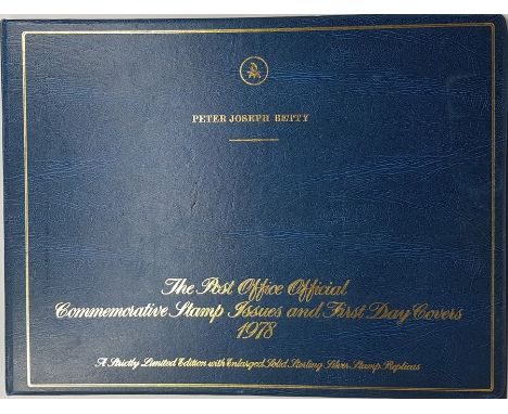 First Day Covers/silver stamp replicas: The Post Office Official Commemorative Stamp Issues and First Day Covers 1978 - A Str